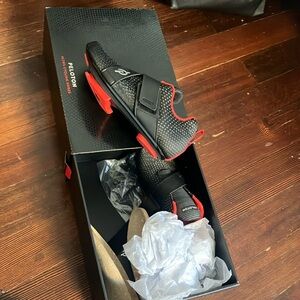 Peloton Black and Red Cycling Shoes